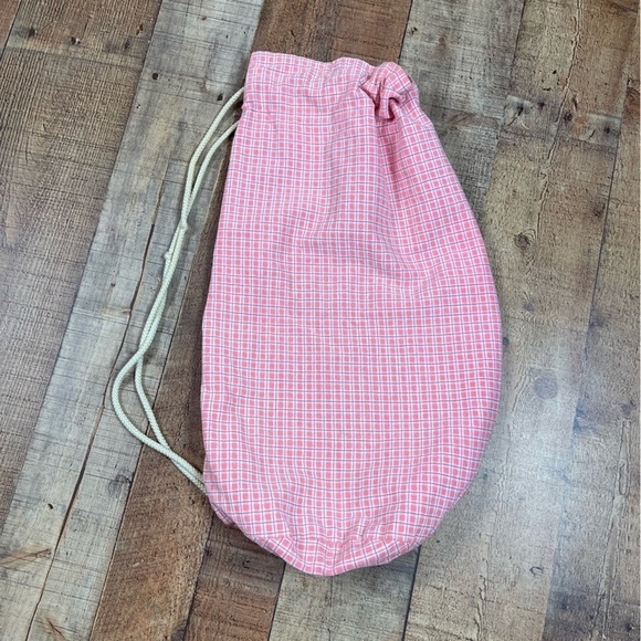 iCanToo Scrunch Picnic Plaid Pastel Backpack Bag Beach Bag Travel Cottagecore - Picture 9 of 9